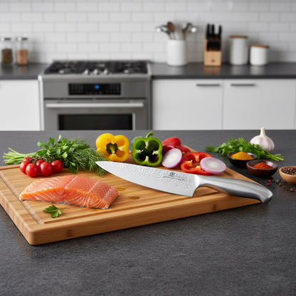 Couteau de chef Küchen Series EISENKRAFT 210 mm – Lame en acier allemand 1.4116
