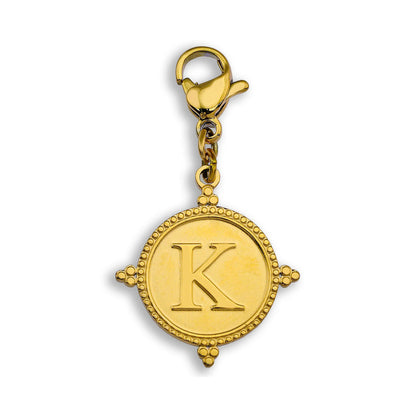Gold Ornate Alphabet Letter Charms (A–Z) for Necklaces & Bracelets