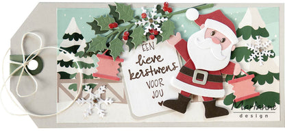 Marianne Design A4 Cutting Sheet - Merry Christmas Backgrounds by Marleen