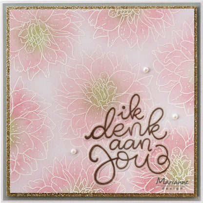 Marianne Design Tiny's Flowers - Ensemble Tampon et Matrices Dahlia