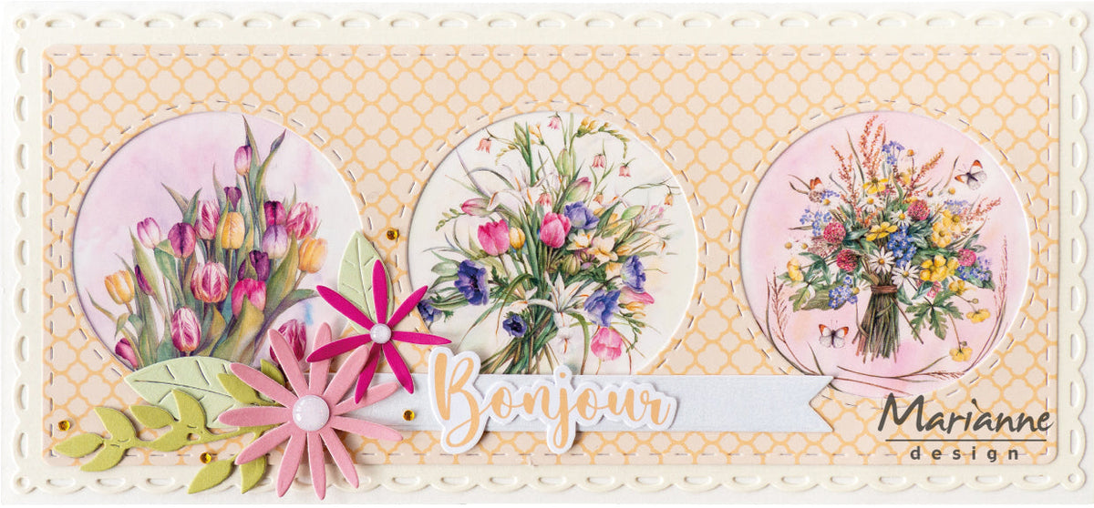Marianne Design Feuille de découpe A4 - Mattie's Mini's - Bouquets