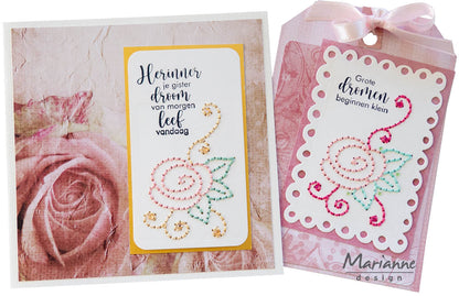 Matrice de découpe Marianne Design Craftables - Coin de couture Rose