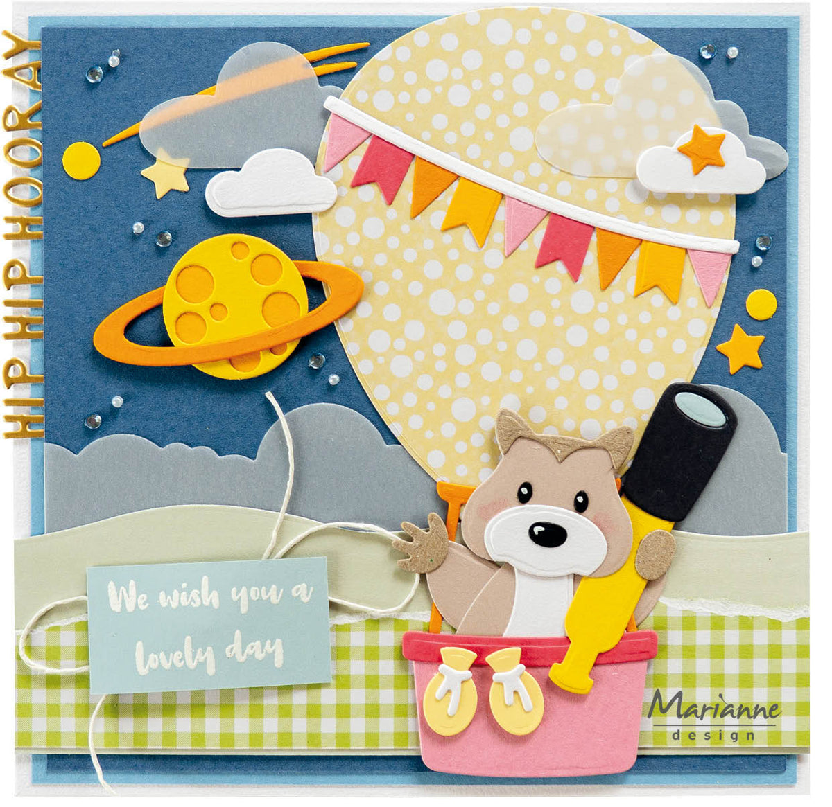 Matrice de découpe Marianne Design Craftables - Cercle "Congratulations" par Marleen