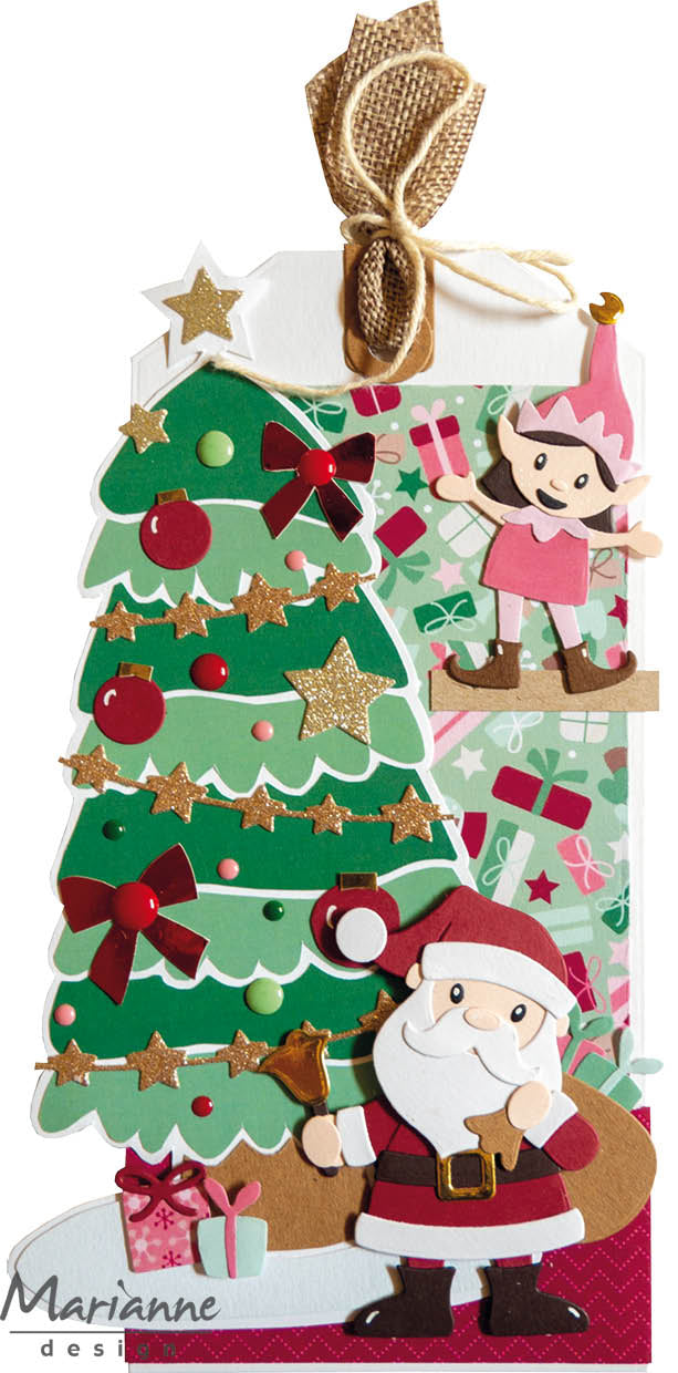Marianne Design Bloc de papiers A4 - Jolly Christmas