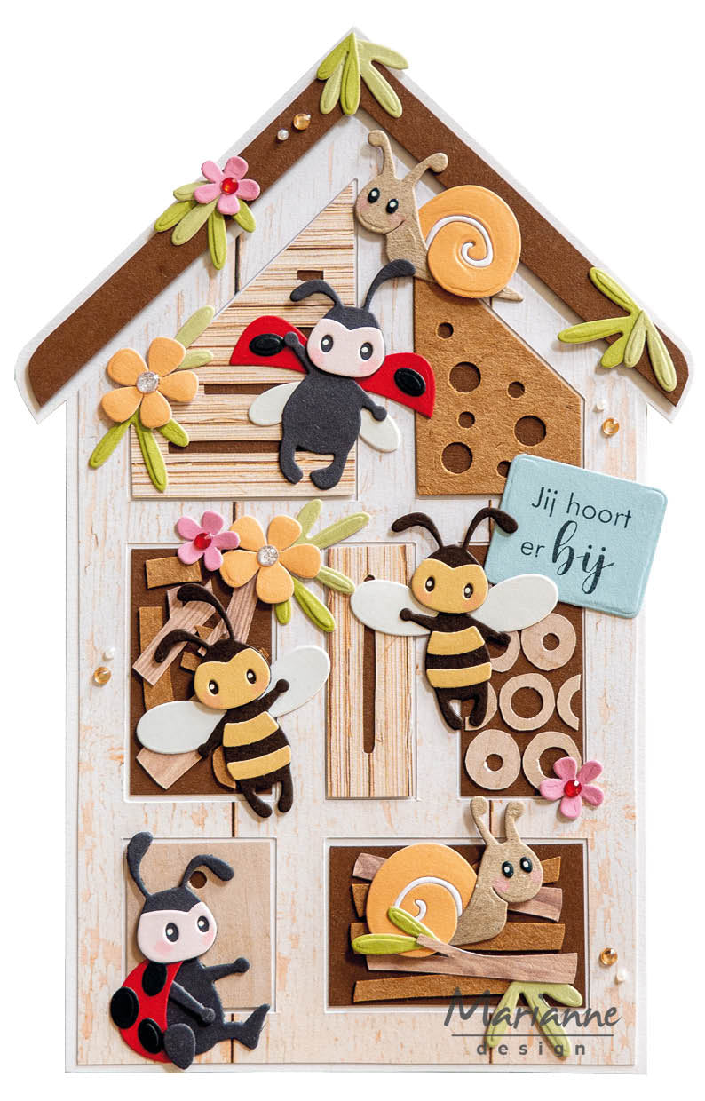 Marianne Design Pochoir créatif - Hôtel à insectes par Marleen