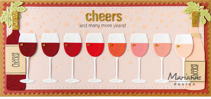 Matrice de découpe Marianne Design Creatables - Dégustation de vin