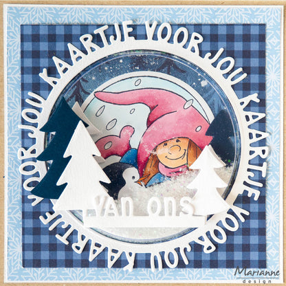 Marianne Design Clear Stamp - Le gnome et le pingouin d'Hetty
