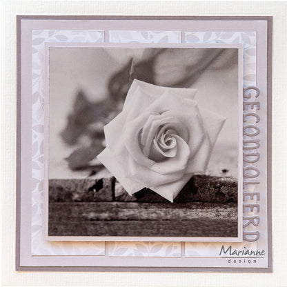 Marianne Design Feuille de découpe A4 - Serenity Flowers