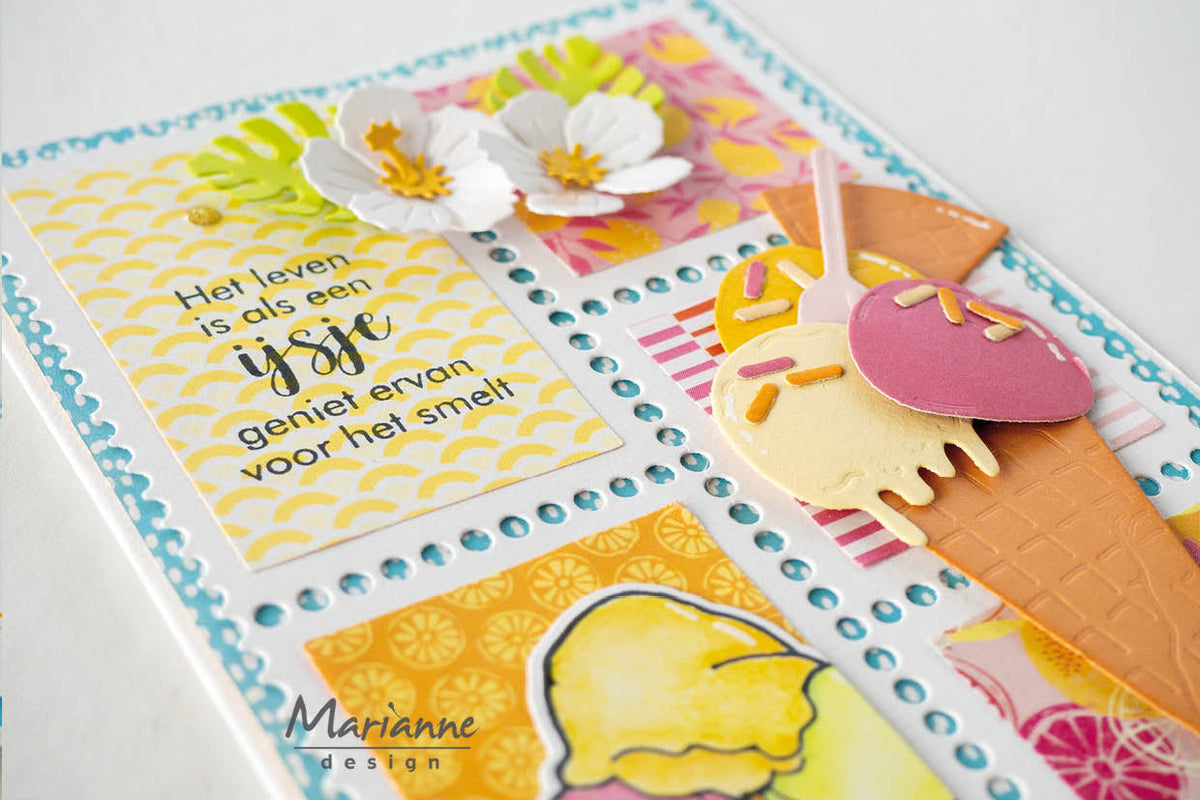 Matrice de découpe Marianne Design Craftables - Mise en page - Tampons A6