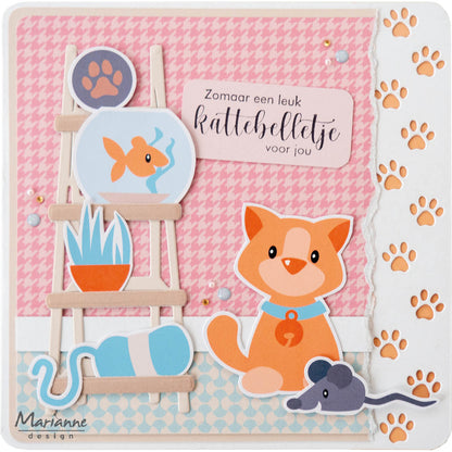 Marianne Design Bloc de papiers A4 - Tails & Whiskers