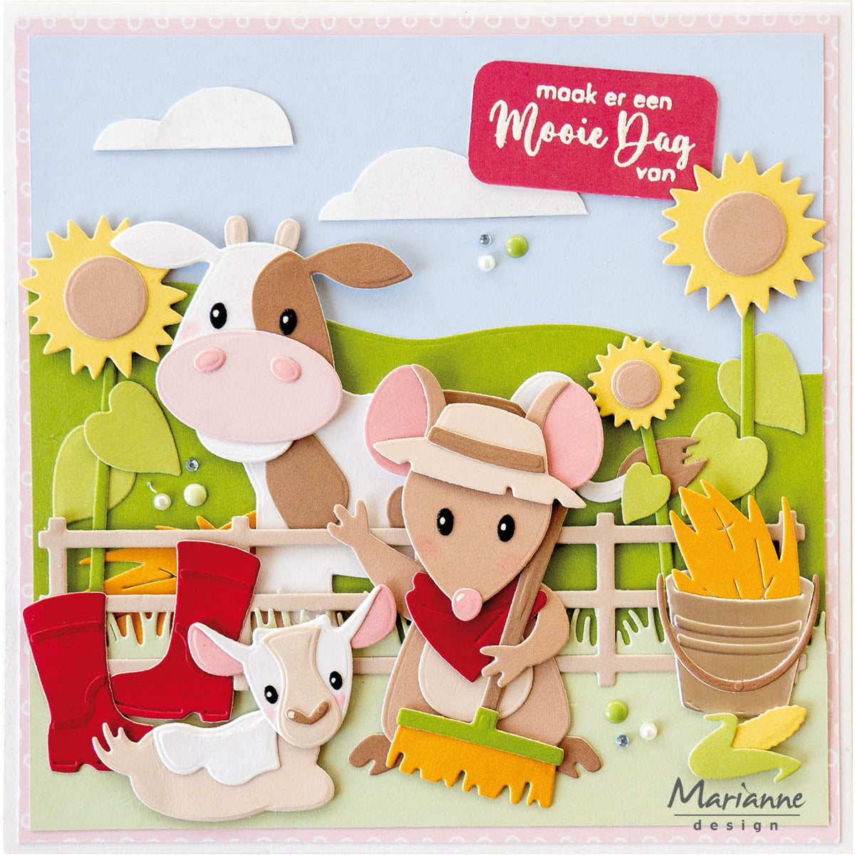 Marianne Design Matrice de découpe Collectables - Famille de Chèvres d'Eline