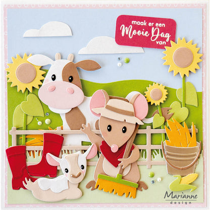 Marianne Design Matrice de découpe Collectables - Famille de Chèvres d'Eline