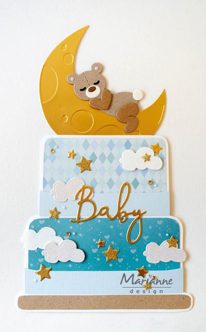 Gabarit artisanal pour gâteau de fête de Marleen