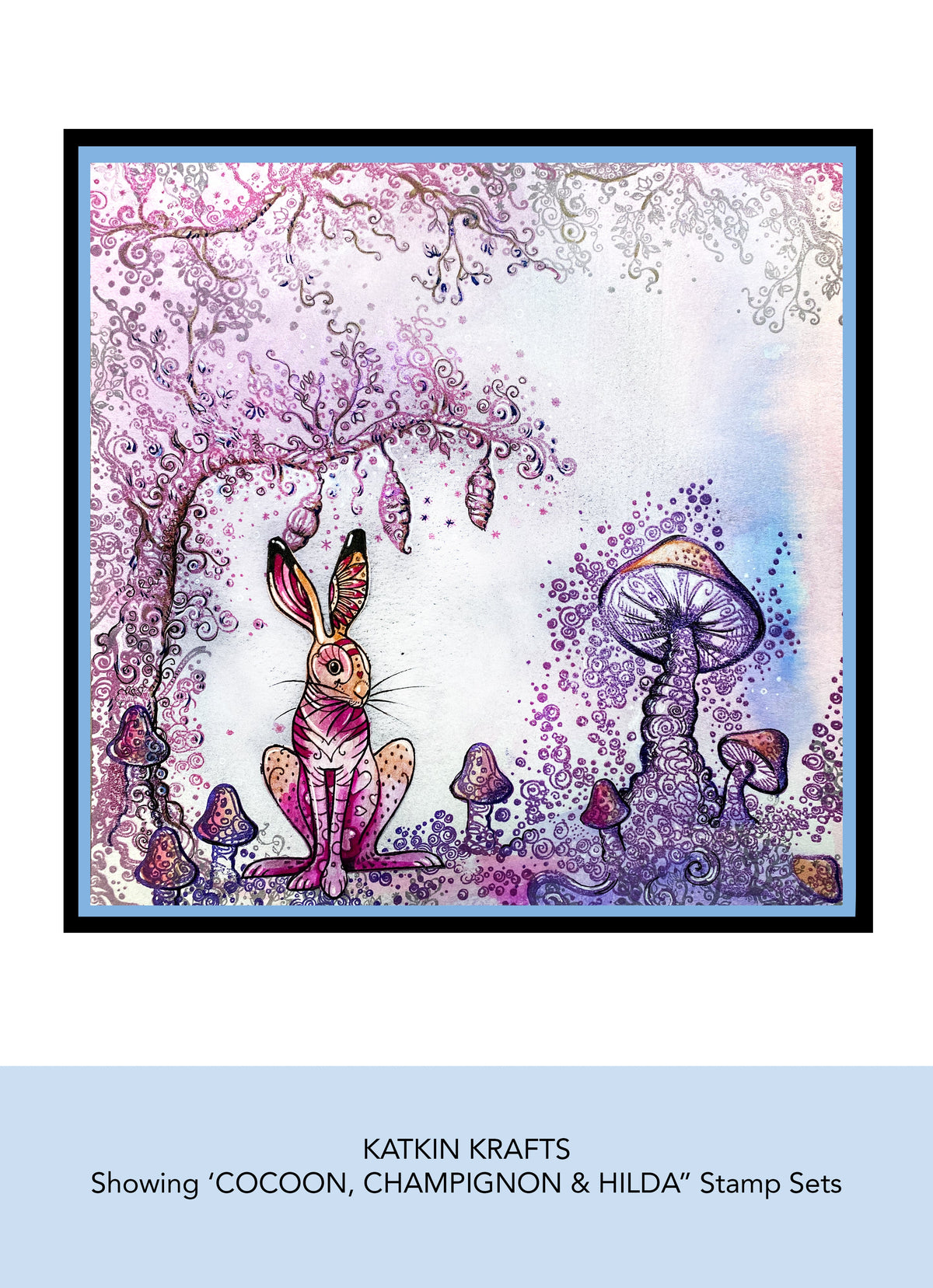 Katkin Krafts Hilda Lot de Tampons Transparents 15,24 cm x 20,32 cm
