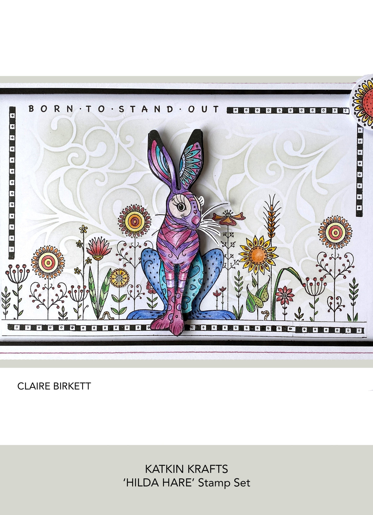 Katkin Krafts Hilda Lot de Tampons Transparents 15,24 cm x 20,32 cm