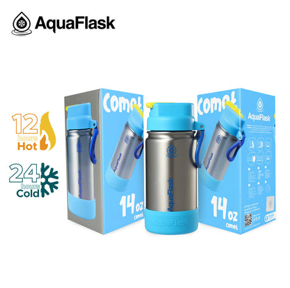 Bouteilles d'eau AquaFlask Kids FlipSip 414 ml (14 oz)