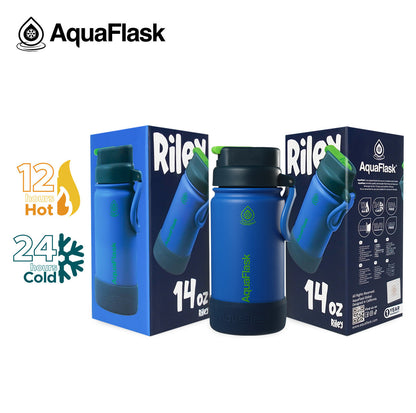 Bouteilles d'eau AquaFlask Kids FlipSip 414 ml (14 oz)