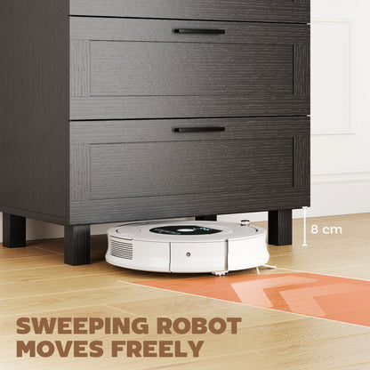 Taylor Chest of Drawers for Bedroom with Solid Wood Legs-Black