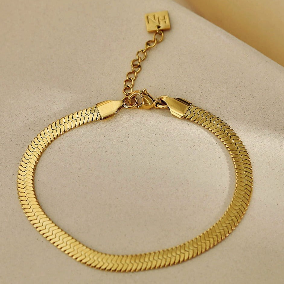 Bracelet texturé peau de serpent LAILA