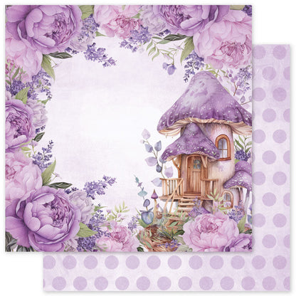 Collection de papiers Lavande et fées 30x30 cm 33477
