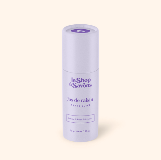 Baume à lèvres végane - Jus de raisin