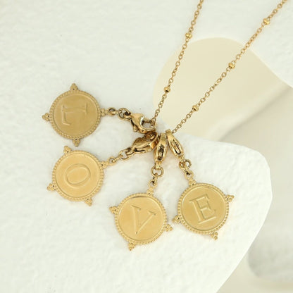 Gold Ornate Alphabet Letter Charms (A–Z) for Necklaces & Bracelets