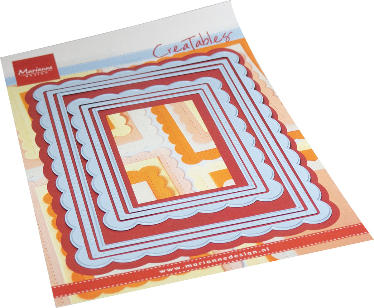 Marianne Design Creatables Die - Scalloped Rectangles