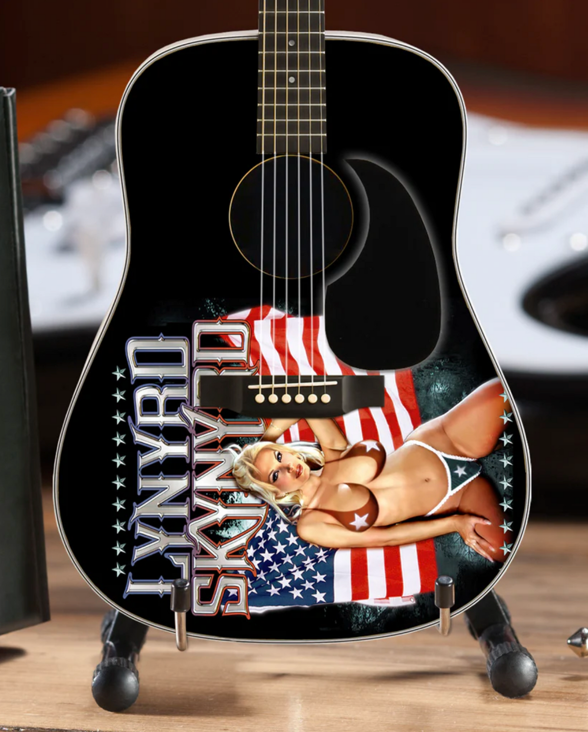 Lynyrd Skynyrd USA Tribute Acoustic Mini Guitar