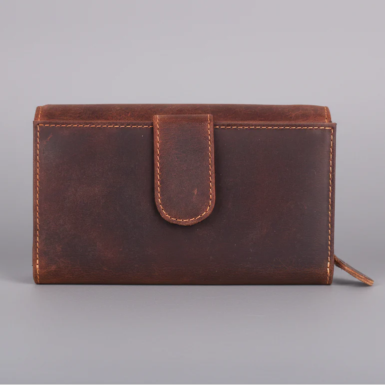 Greenwood Leather Full Grain Leather Wallet RFID Clutch