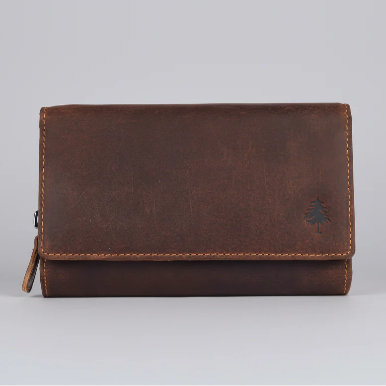 Greenwood Leather Full Grain Leather Wallet RFID Clutch