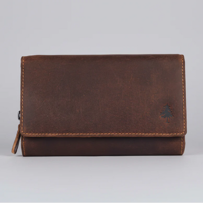 Greenwood Leather Full Grain Leather Wallet RFID Clutch