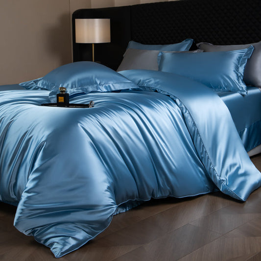 Parure de couette élégante Lustre Luxe - Bleu pervenche