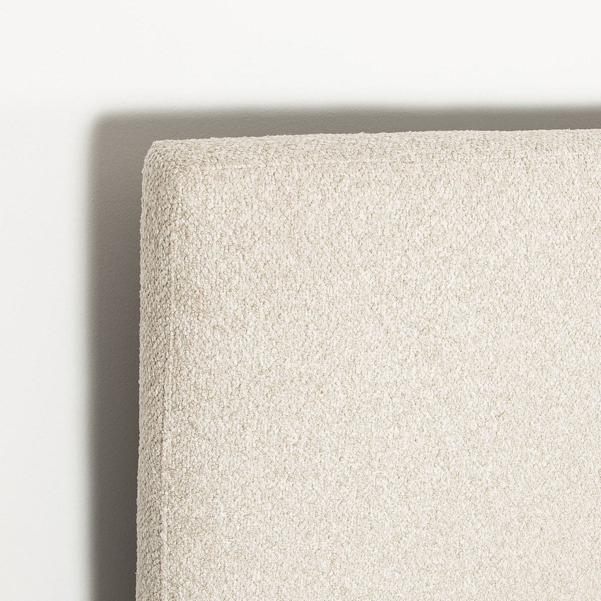 Lit double rembourré Luna sans outils - Beige