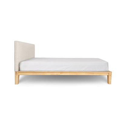 Lit double rembourré Luna sans outils - Beige