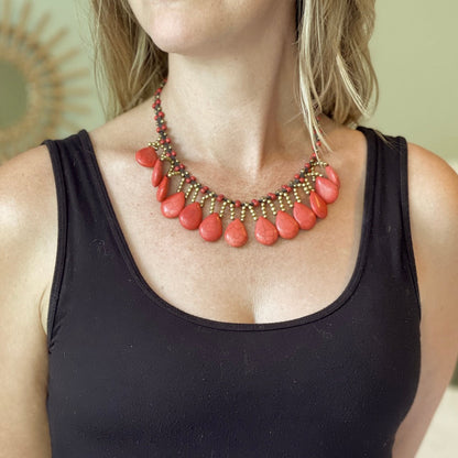 Stone Drop Necklace