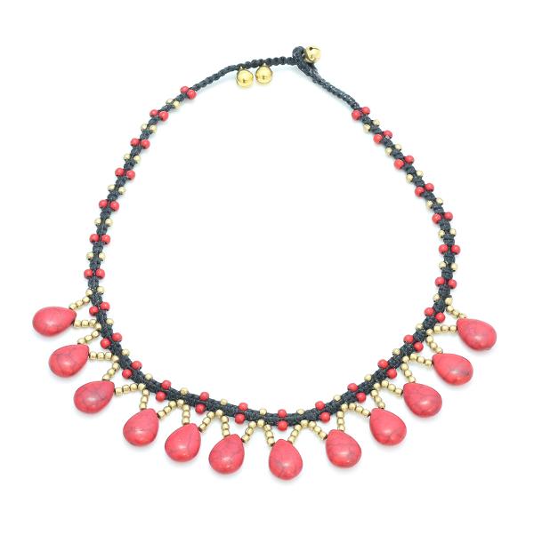 Stone Drop Necklace