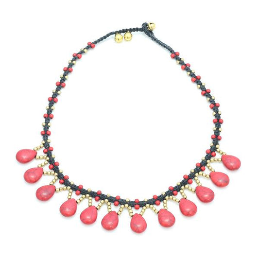 Stone Drop Necklace