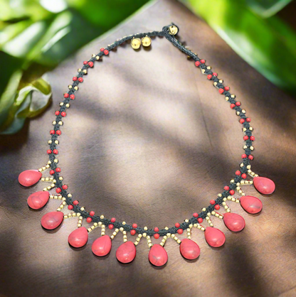 Stone Drop Necklace