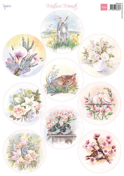 Marianne Design Feuille de découpe A4 - Mattie's Circles - Printemps