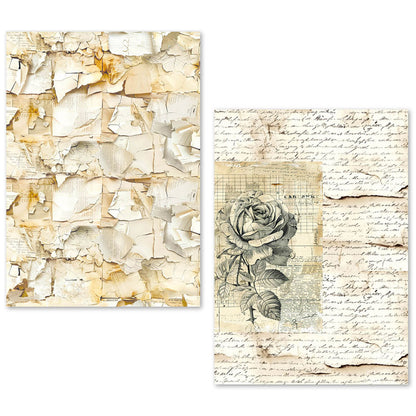 A5 Tissue Paper Set – 24 Sheets Vintage Manuscript