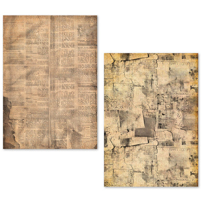 A5 Tissue Paper Set – 24 Sheets Newspapers