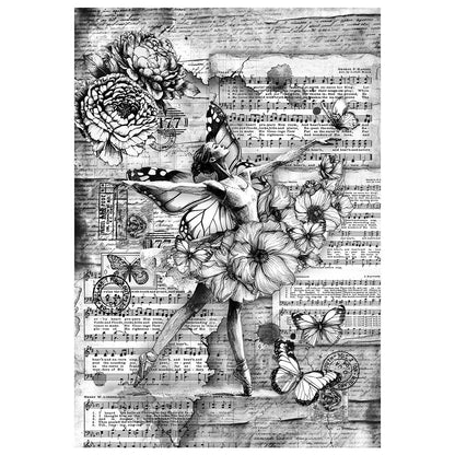 Papiers de riz techniques A4 Lot de 4 Souvenirs mémorables