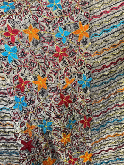 PRC6713 Kaftan mi-long en pure soie Avatar