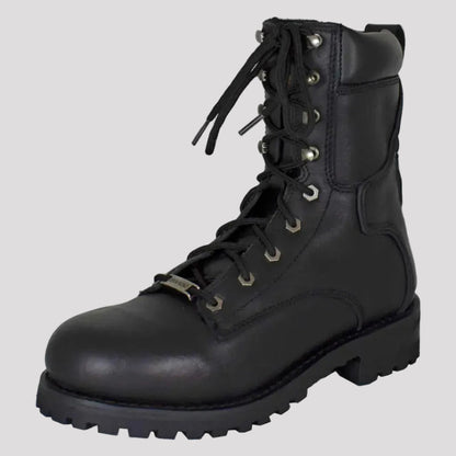 Open Road Men's 8" Quilted Motorcycle Boots