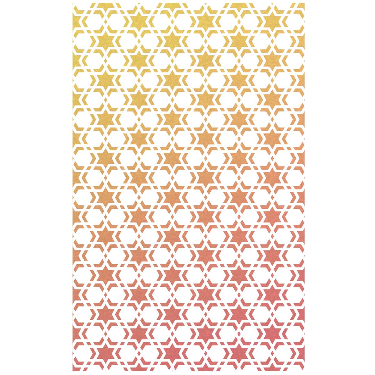 Pochoir de Texture 12,7x20,3 cm Double Étoile