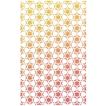 Pochoir de Texture 12,7x20,3 cm Double Étoile