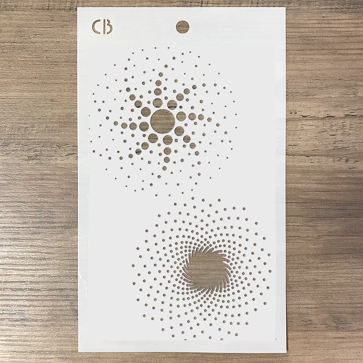 Pochoir de texture 12,7 cm x 20,3 cm Galaxie