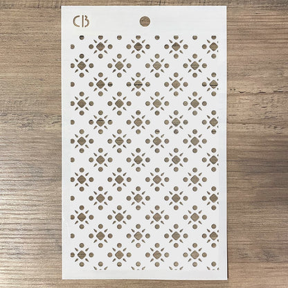 Pochoir de texture 12,7 x 20,3 cm Dentelle Sangallo