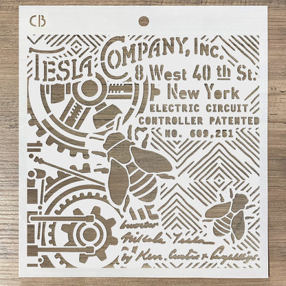 Ciao Bella Pochoir Texturé 20x20 Tesla Company Inc.
