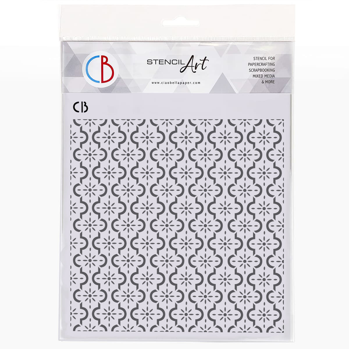 Ciao Bella Pochoir de texture 20x20cm Carreaux Ibériques